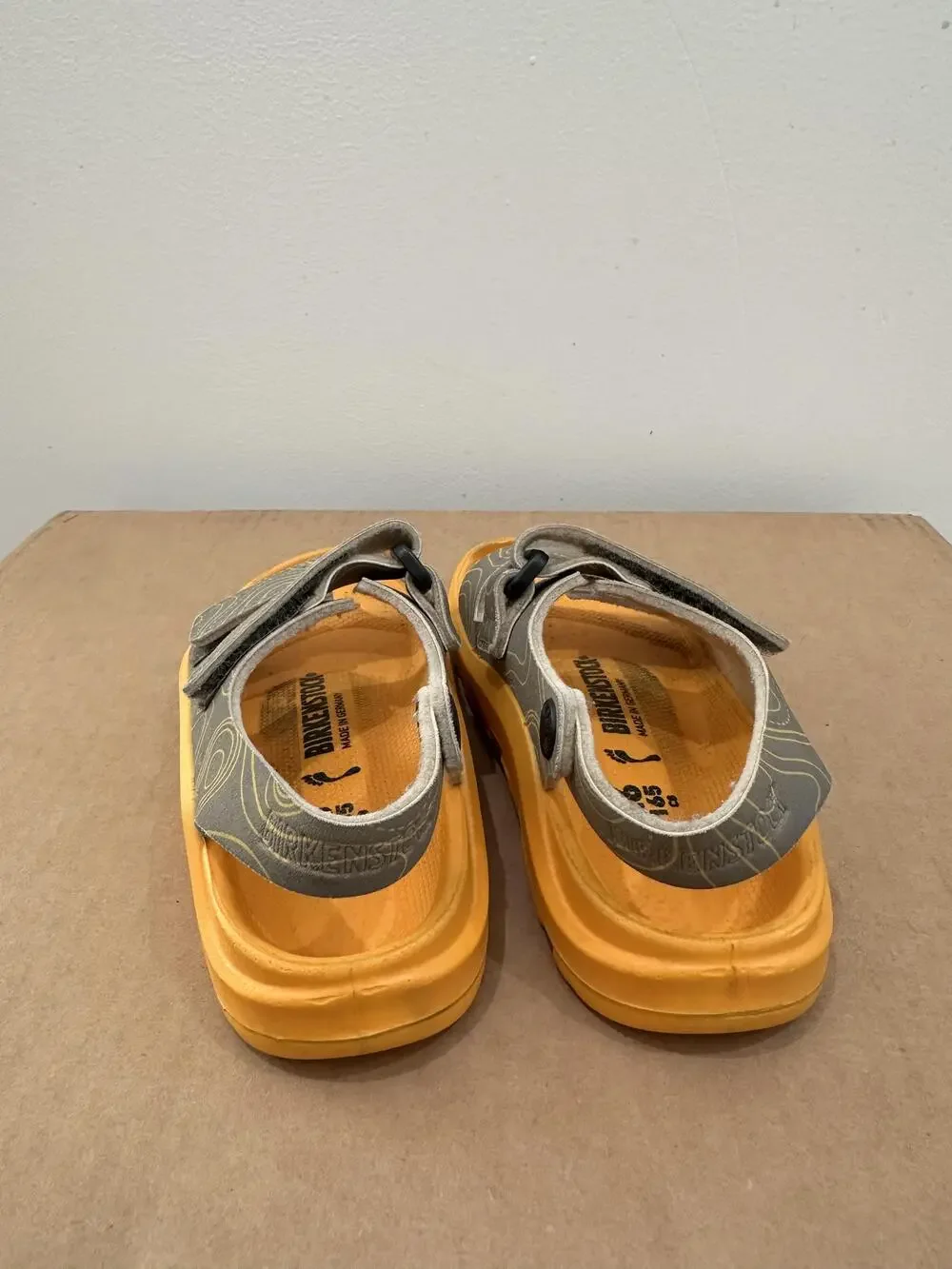 Birkenstock Shoes Kids Size 26 Yellow Gray Sandals Waterproof Outdoor Germany